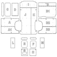 Peugeot Boxer L2H1 – MWB Van Ply Lining Kit