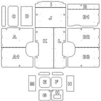 Peugeot Boxer L4H2 – EXLWB Van Ply Lining Kit
