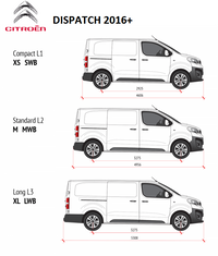 Citroen Dispatch L2 MWB DCiV (Double Cab) 2016+ Van Ply Lining Kit