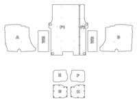 Vauxhall Vivaro L1 2019+ DCiV (Double Cab) Van Ply Lining Kit