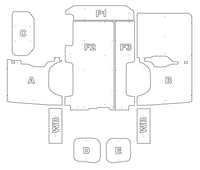 Nissan NV300 2016+ L1 SWB 1SD Van Ply Lining Kit