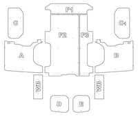 Vauxhall Vivaro 2 2014-2018 L1 SWB 2SD Van Ply Lining Kit