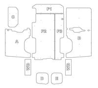 Renault Trafic 2014+ L2 LWB 2SD Van Ply Lining Kit