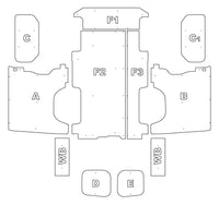 Vauxhall Vivaro 2 2014-2018 L2 LWB 2SD Van Ply Lining Kit