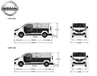 Nissan NV300 2016+ L2 LWB 1SD Van Ply Lining Kit