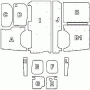 Nissan Primastar SWB Van Ply Lining Kit