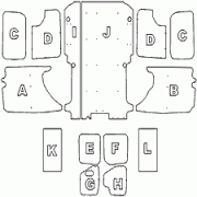 Fiat Scudo L1H1 – SWB Van Ply Lining Kit – Feb 2007 -2009