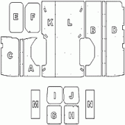 Ford Transit SWB Van Ply Lining Kit 2000 - 2014