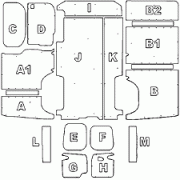 Vauxhall Vivaro LWB Van Ply Lining Kit Pre - 2014