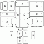 Vauxhall Movano MWB Van Ply Lining Kit