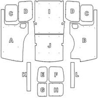 Volkswagen Caddy Maxi Van Ply Lining Kit 2003 - 2020