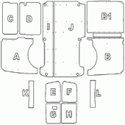 Volkswagen T5 Transporter SWB Van Ply Lining Kit